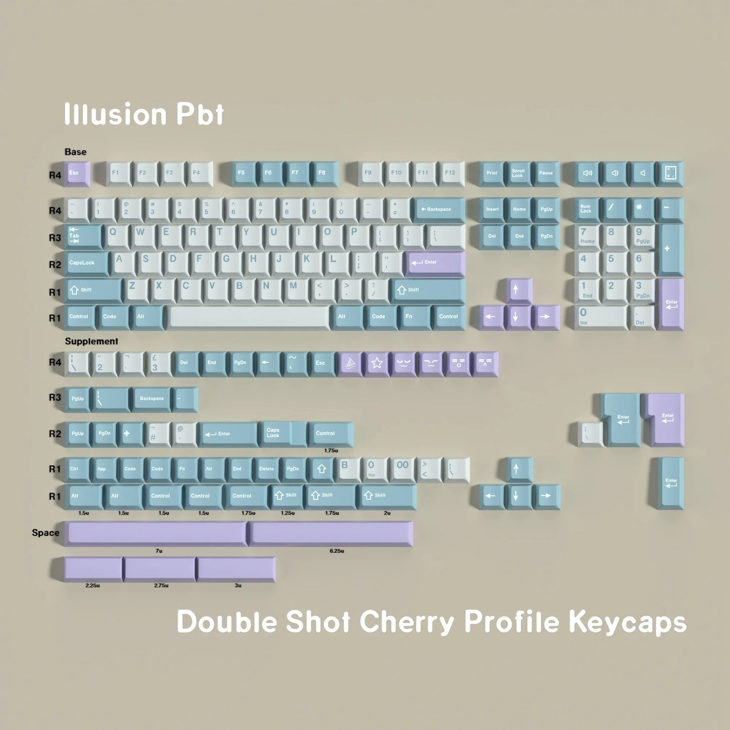 Double Shot Keycaps Pbt GMK JTK Clone Big Set Keycaps 7U Alice Split Space Bars ISO ANSI Layout for Mechanical Keyboard Wooting