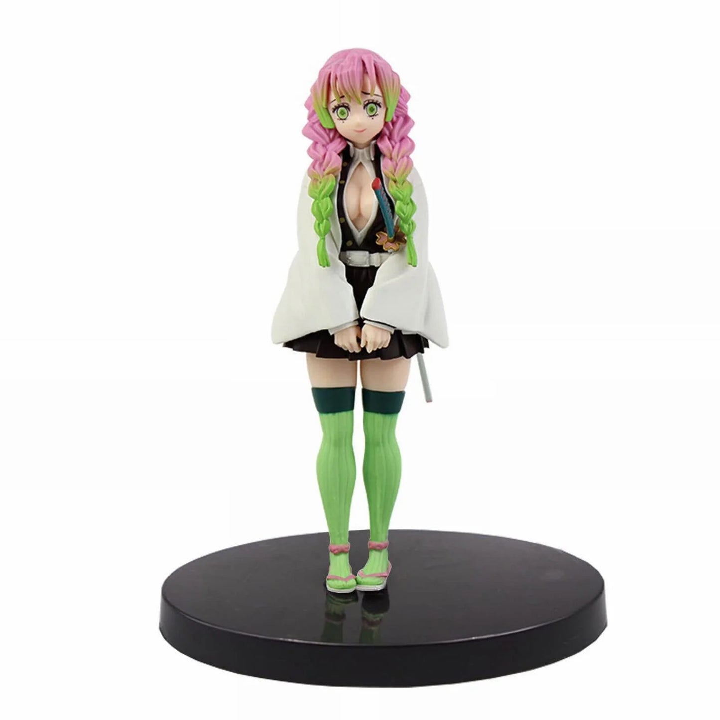 Anime Figures Action Figure 6.3Inch PVC Model Toys Fan Mitsuri Kanroji Figure Doll Eat Rice Action Figure Toys Anime Character Action Figure Onigiri Love Pillar