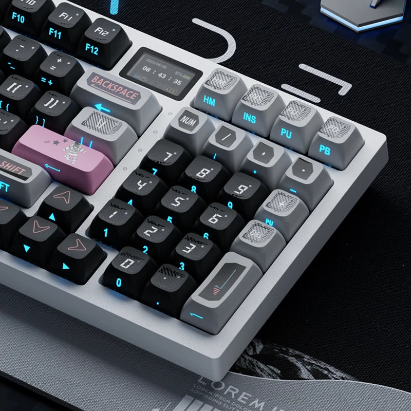 Mifuny Interstellar Theme Keycaps 118Keys Side-Engraved PBT Cherry Profill Keycap Mechanical Keyboard Accessories for PC Laptop