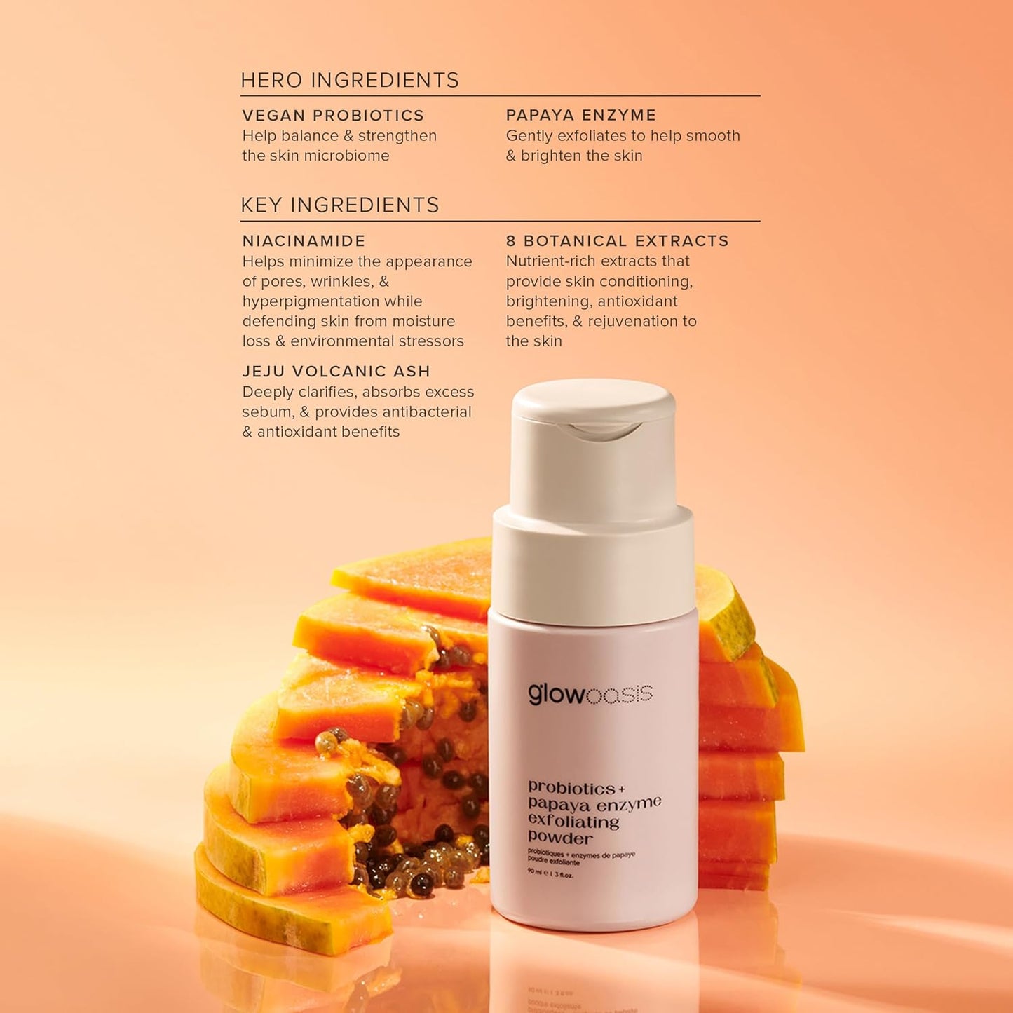 Glowoasis Cleanser Trio Vegan Skin Care Kit | 3-Piece Facial Cleanser Skin Care Set | Cleansing Balm, Foam Face Wash, & Gentle Enzyme Exfoliator | Facial Skin Care Products for All Skin Types