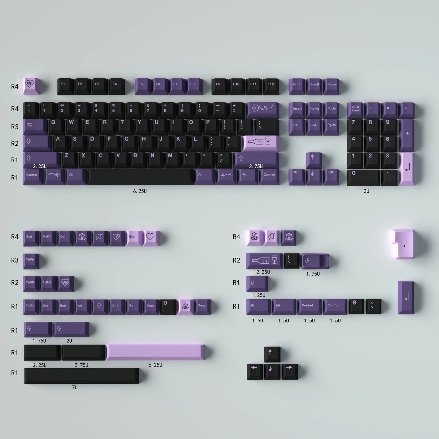 GMK Clones Mecha-01 EVA Custom PBT Keycap DYE-SUB Keycap Cherry Profile English Keycaps for MX Switch Mechanical Keyboard Keycap