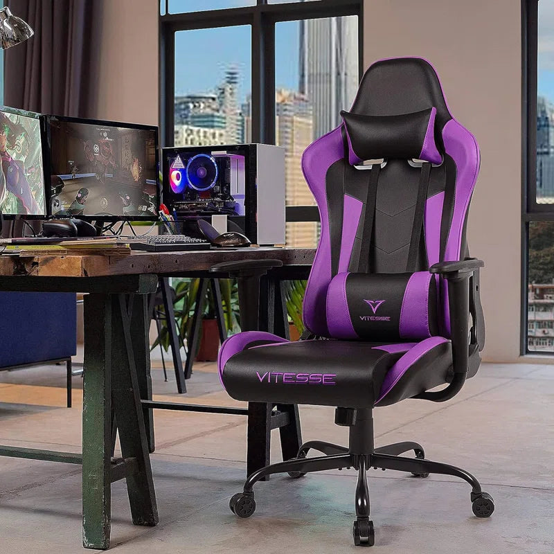 Ergonomic Racing Gaming Chair, 330 Lbs PC Computer Chair with Support and Headrest