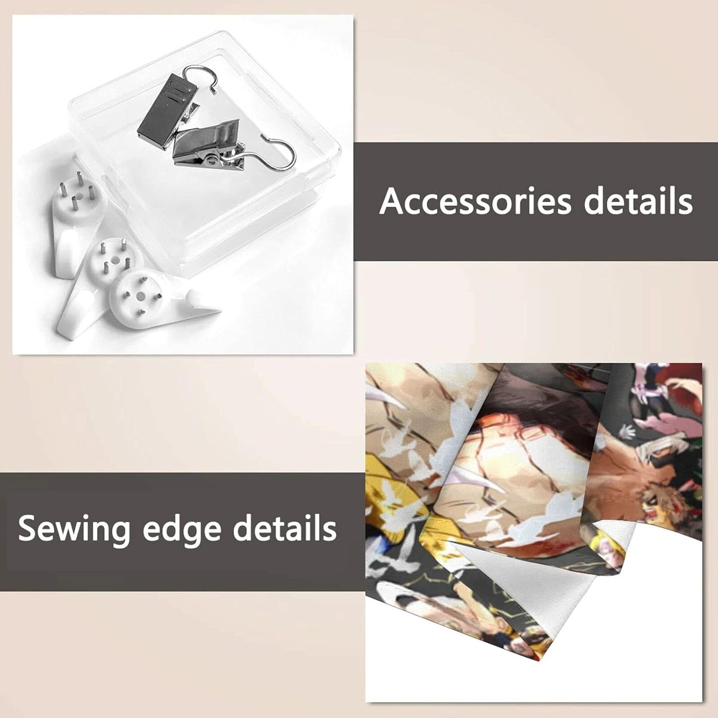Caubvty Anime Tapestry Wall Hanging Anime Tapestry for Bedroom Decor Anime Curtains 60X40In