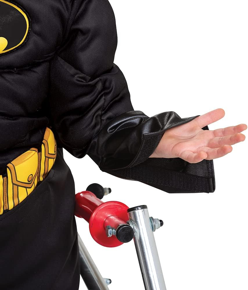 Batman Costume for Kids, Official Adaptive Batman Dress up Outfit with Accessibility Features