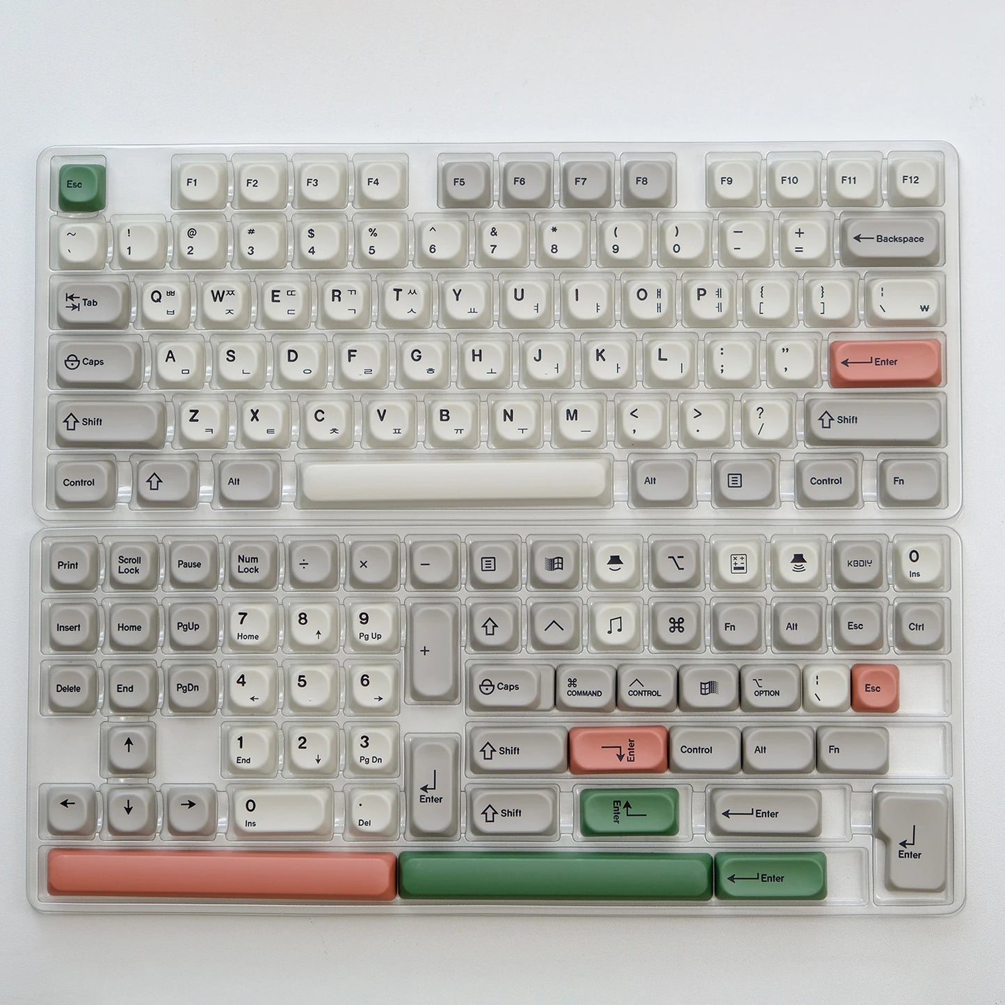 KOA Profile Keycap GMK Style Retro 9009 Theme PBT Keycaps for Mechanical Keyboard Gaming KIT Korean 139 Keys ISO Key Cap