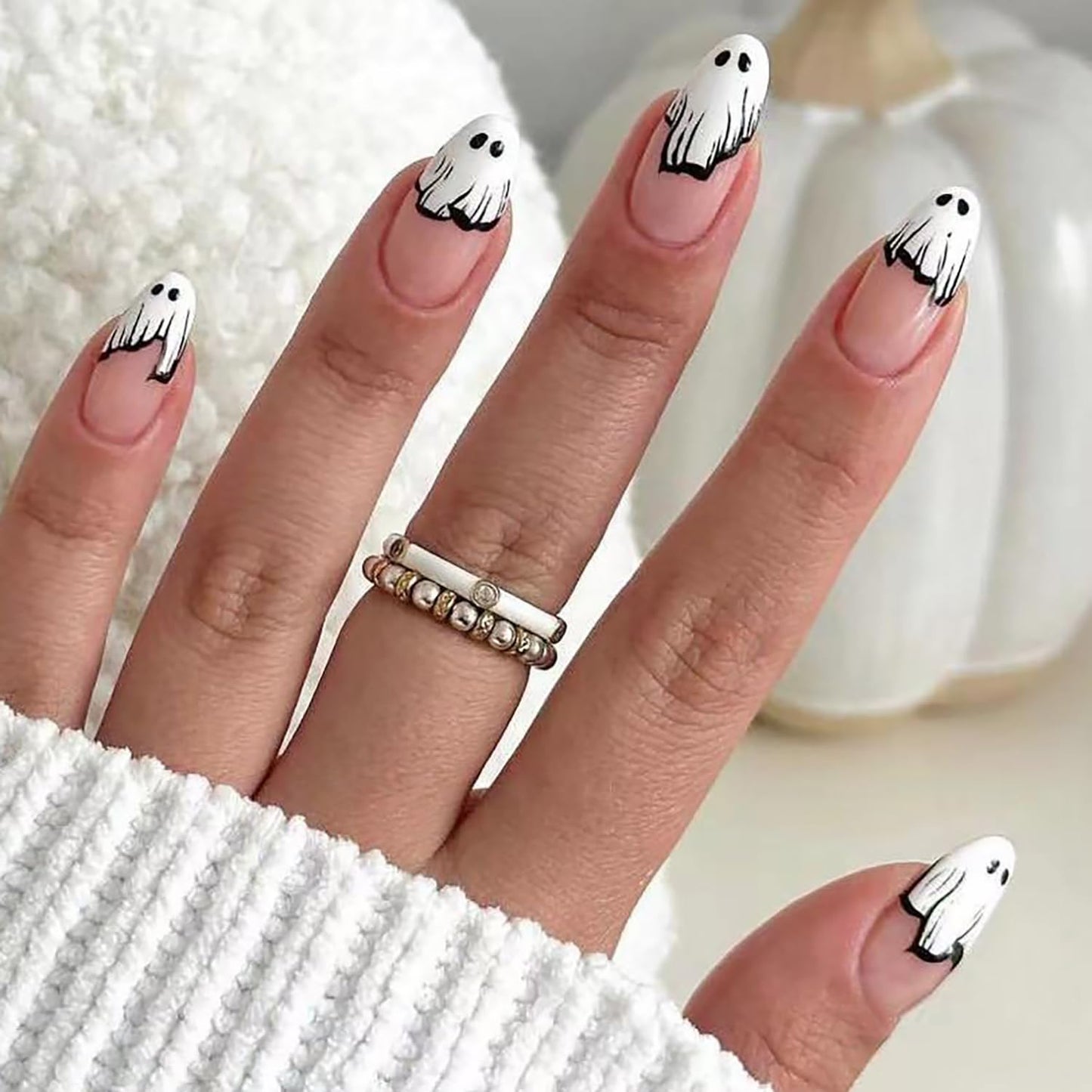 24Pcs Pink Press on Nails Short Square Fake Nails French Tip Press Ons with Flower Bow Charms Design Acrylic False Nails Glitter Rhinestone Glue on Nails Glossy Artificial Stick on Nails Kit for Women