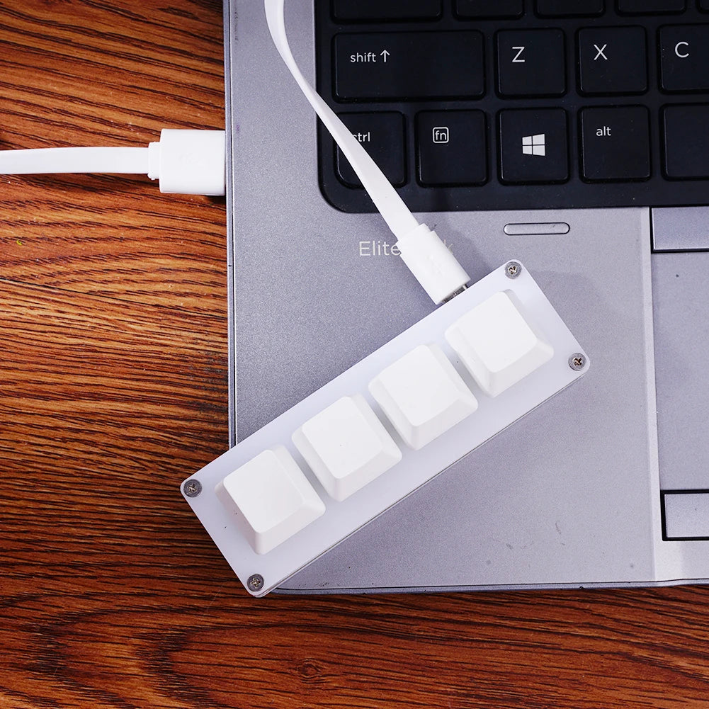 Portable Mini 4 Keysfunction Keyboard Programmable Keys Copy and Paste DIY Shortcut Keyboard Mechanical Keyboard Gaming Keyboard