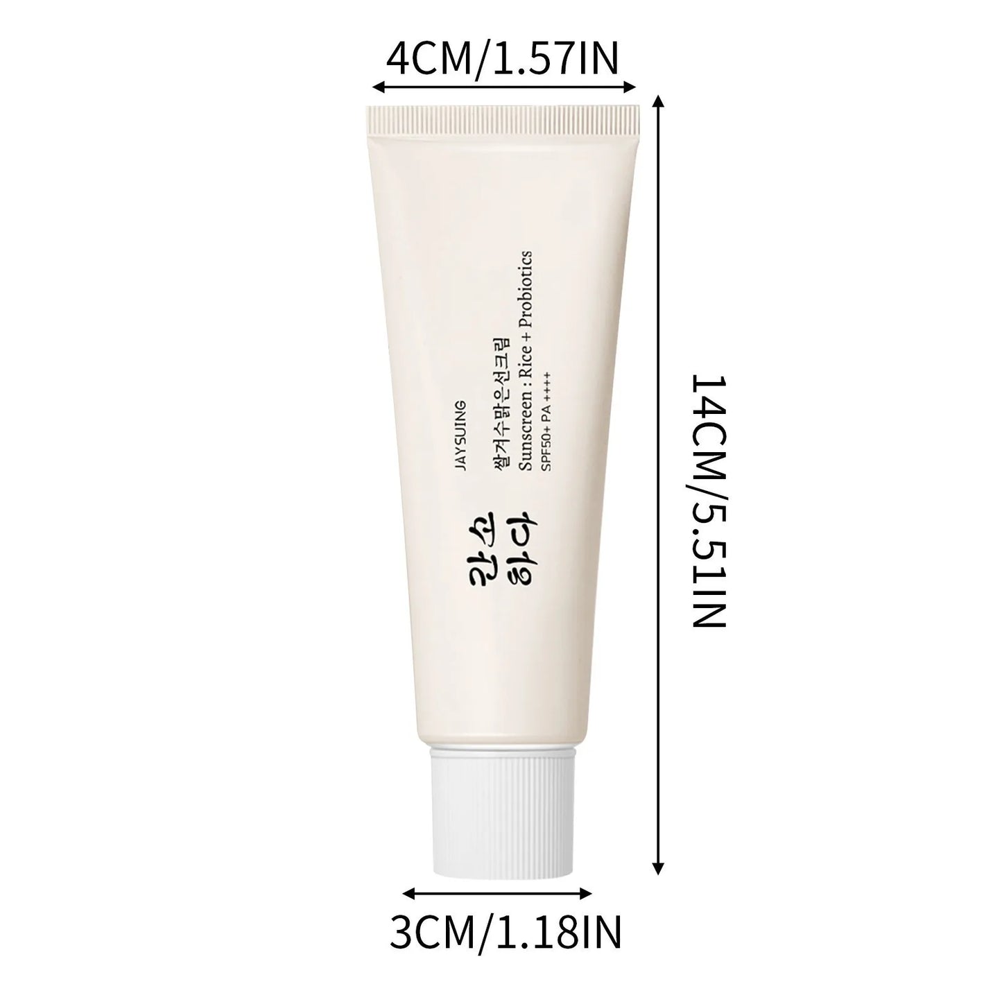 2024 New Relief Nourishing Sun Organic Sunscreen SPF50 +PA++++ with Rice Suitable for All Skin Type UV Protection Skin Care 100M