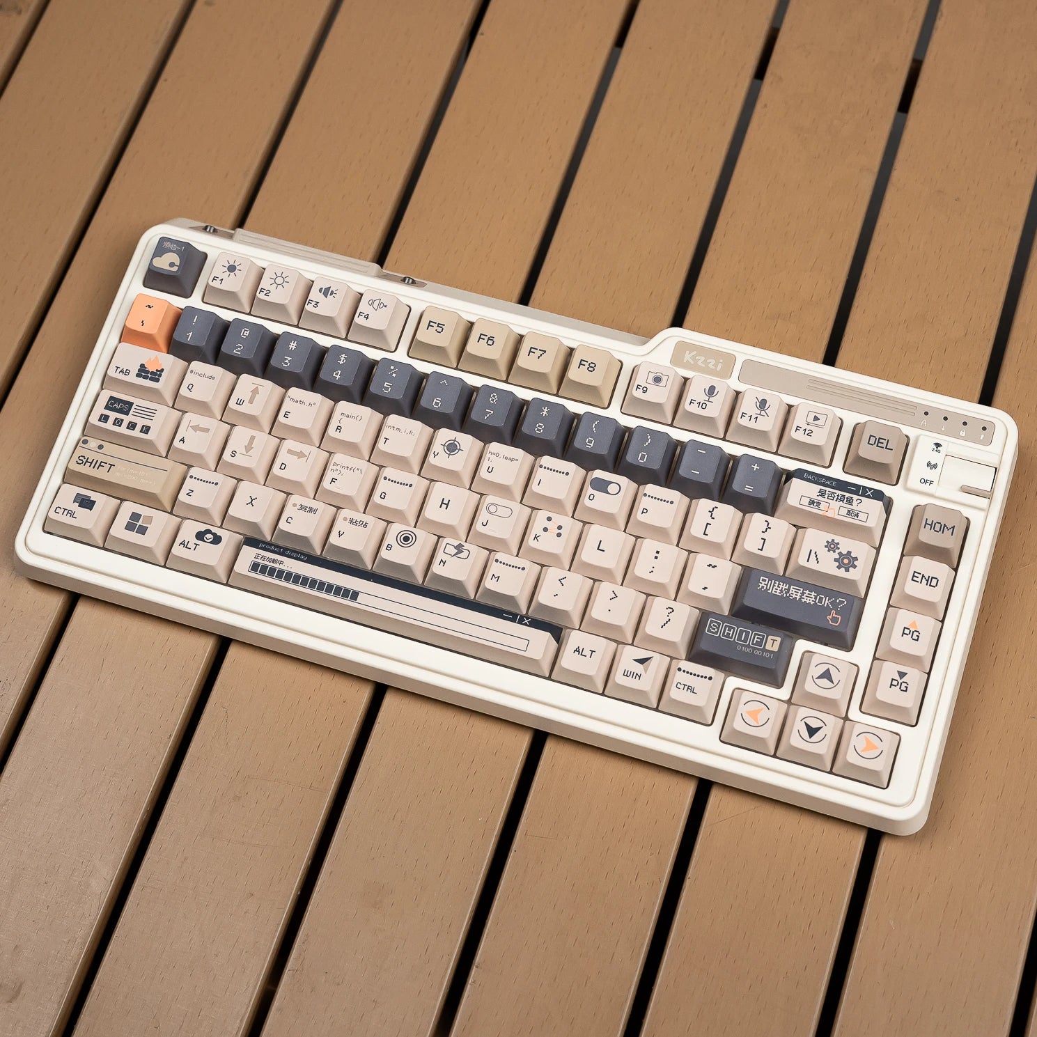 Keycap Set Superprogram Theme PBT Custom Retro Ball Keyboard Cap EOA/ Cherry Profile Key Cap for Mechanical Keyboard Gift