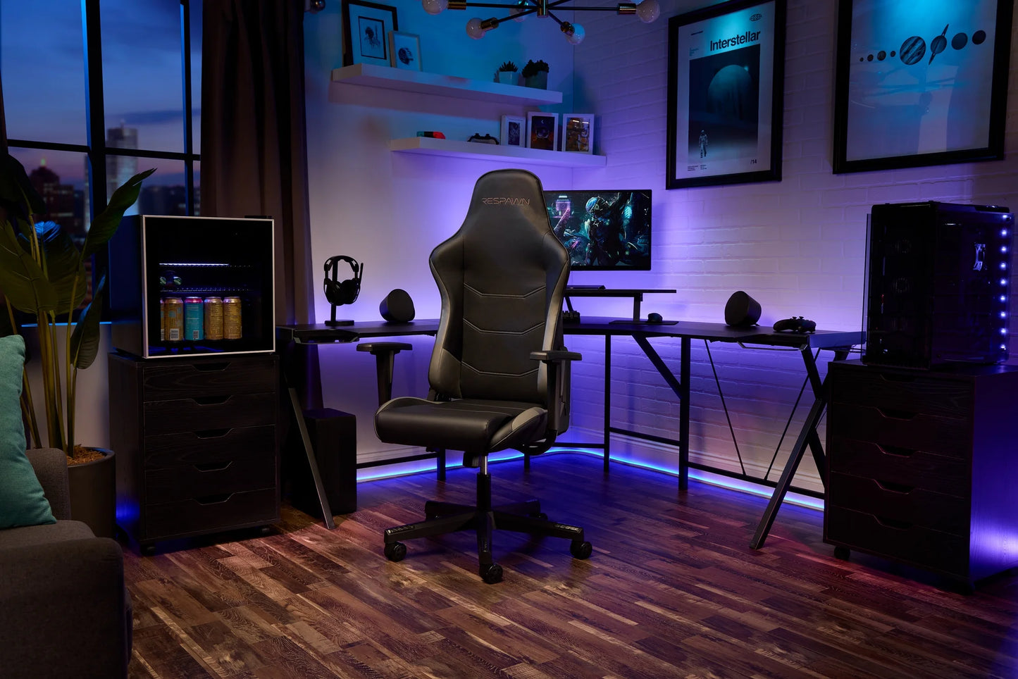 110 Gaming Chair - Gamer Chair PC Computer Chair, Ergonomic Gaming Chairs, Office Chair with Integrated Headrest, Gaming Chair for Adults 135 Degree Recline with Angle Lock - Gray