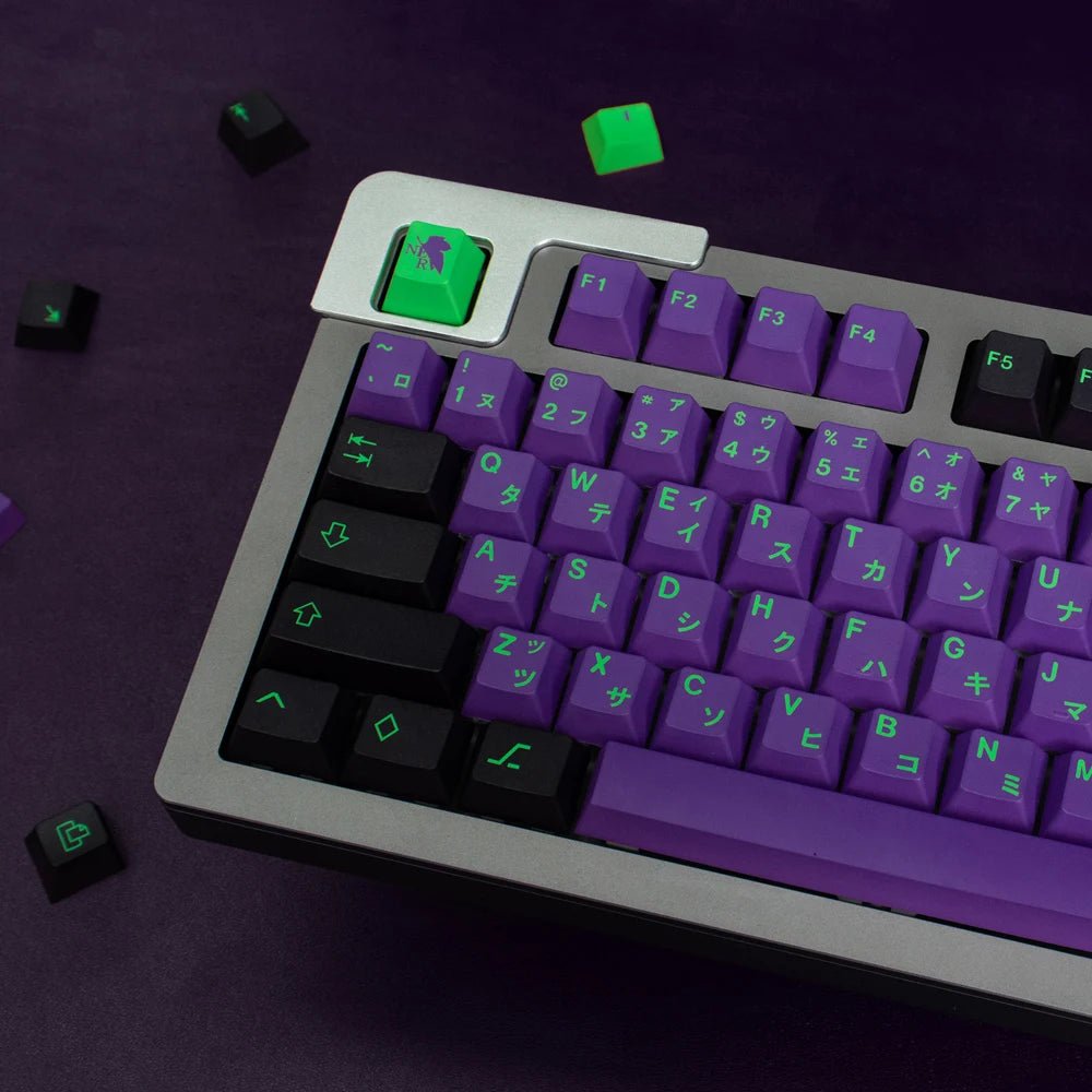 GMK Clones Mecha-01 EVA Custom PBT Keycap DYE-SUB Keycap Cherry Profile English Keycaps for MX Switch Mechanical Keyboard Keycap