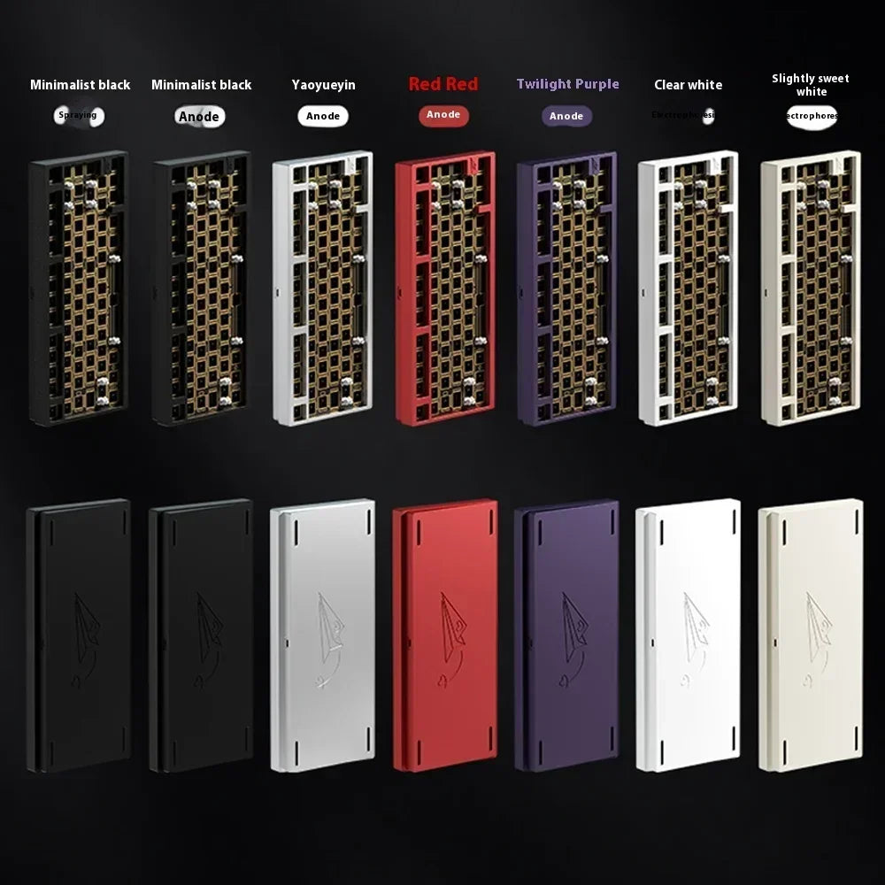 Weikav Lucky D75 Gaming Keyboards Kits Rgb Hot-Swap Aluminum Alloy Wireless Tri Mode Customized Keyboard Kit PC E-Sports Gifts
