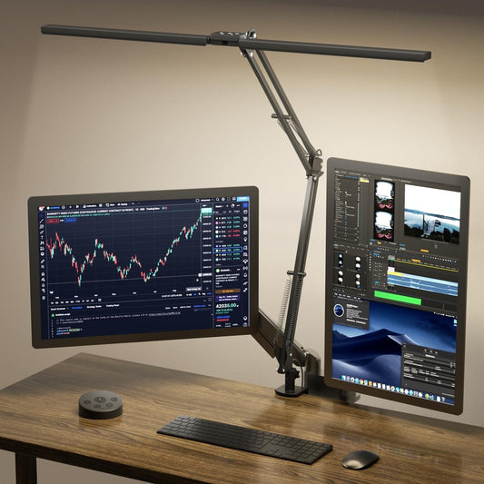 SKYLEO Led Desk Lamp for Home Office - 2400LM Ultra Bright Desk Light -Eye Ca...
