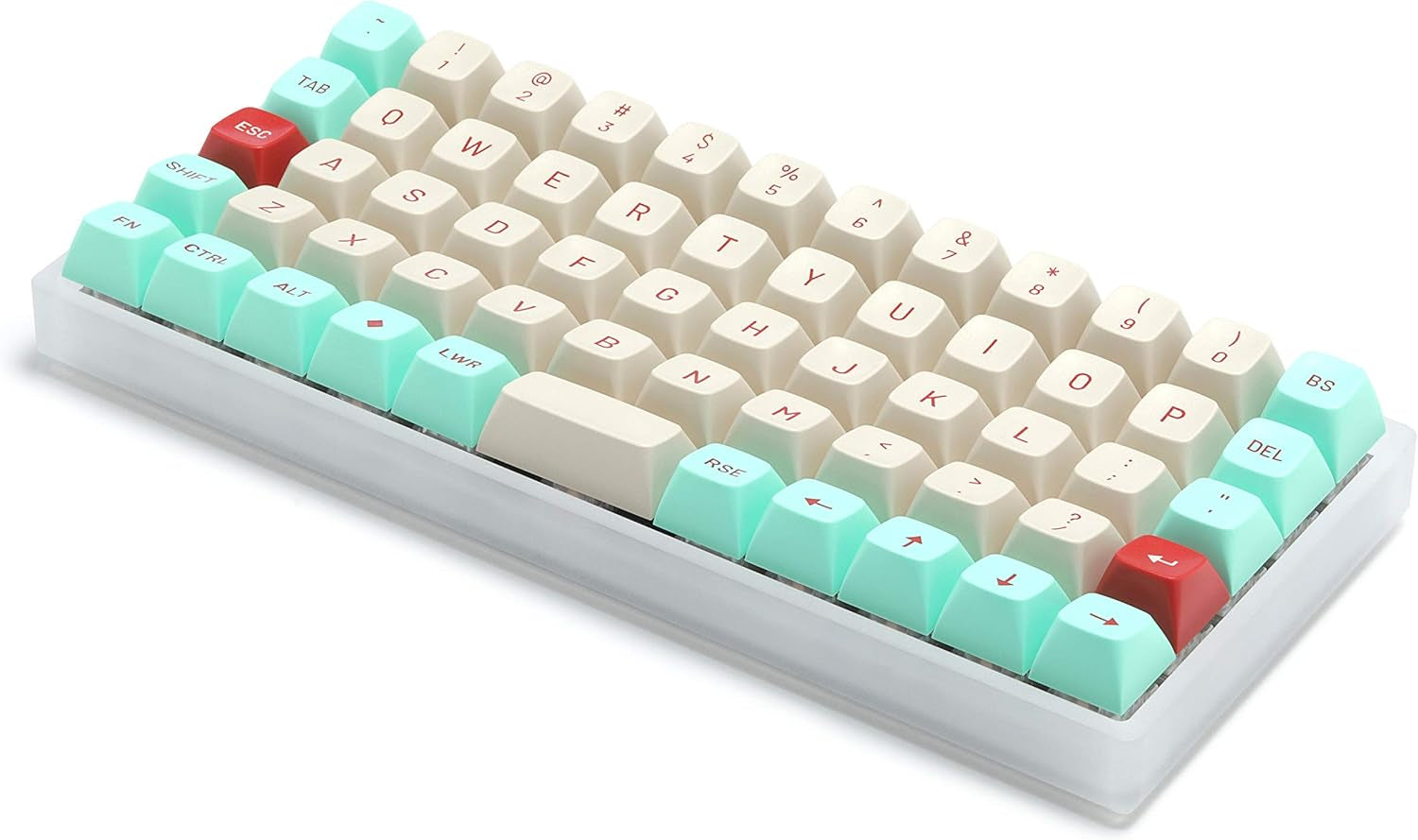 DROP MT3 Jukebox Keycap Set, ABS Hi-Profile Keycaps, Doubleshot Legends, MX Style Covers Ortholinear Keyboards (Ortho Kit)