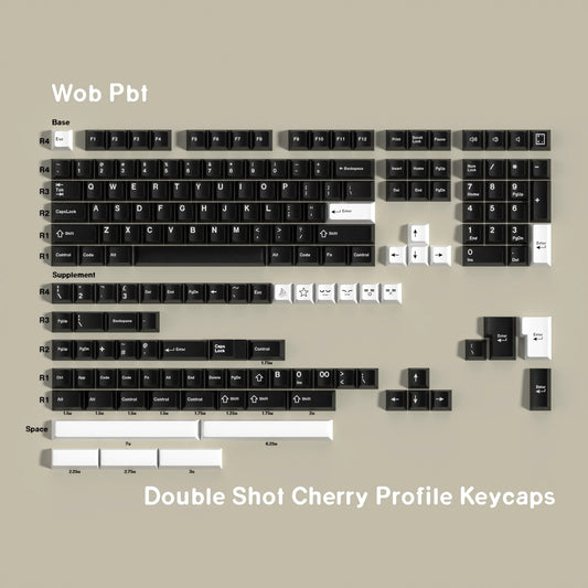 Double Shot Keycaps Pbt GMK JTK Clone Big Set Keycaps 7U Alice Split Space Bars ISO ANSI Layout for Mechanical Keyboard Wooting