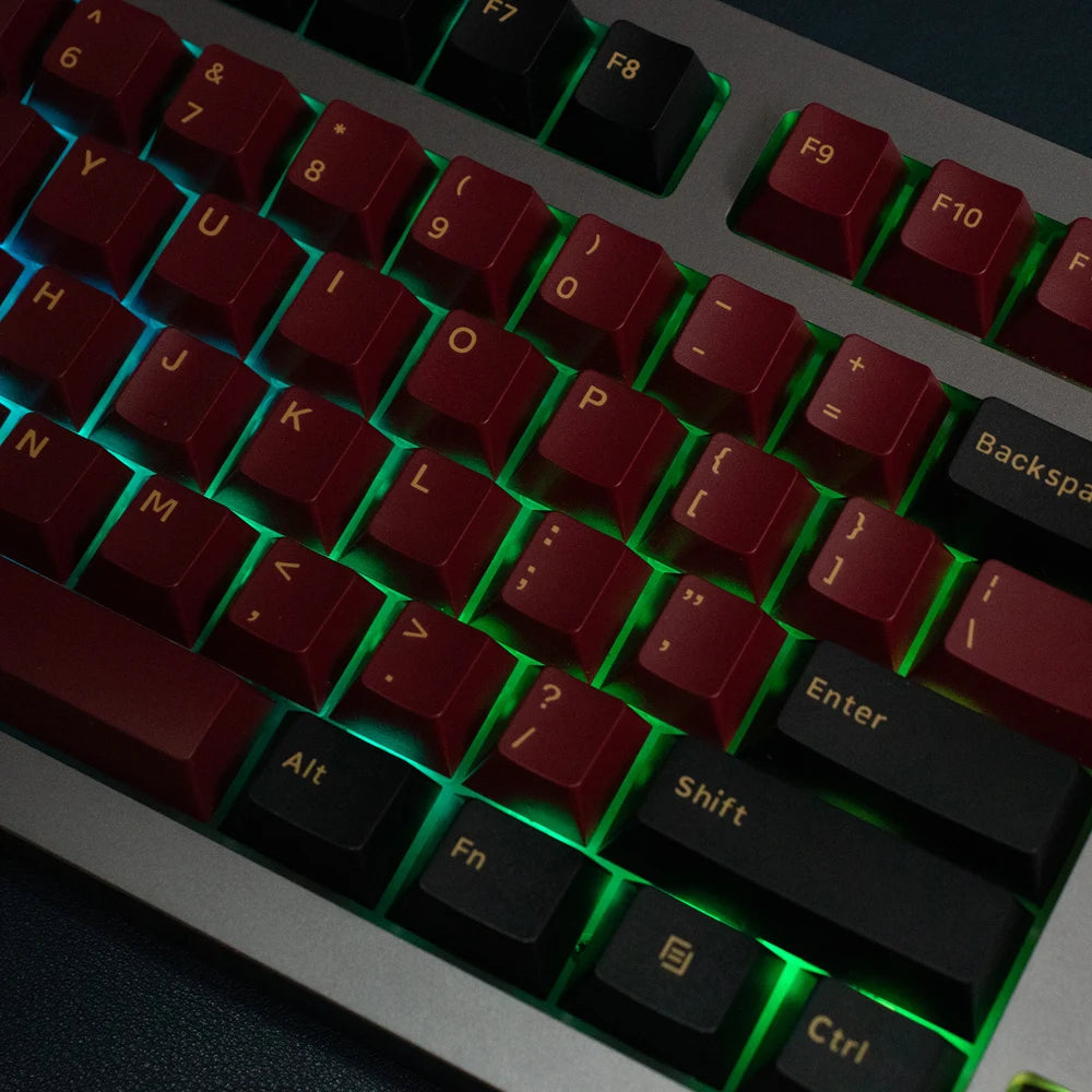 Double Shot Keycaps Pbt GMK JTK Clone Big Set Keycaps 7U Alice Split Space Bars ISO ANSI Layout for Mechanical Keyboard Wooting
