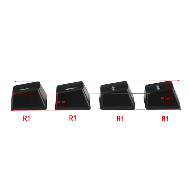 Cute Emo Keycap Set WASD Arrow Broadside Lighting Key Cap for Mechanical Keyboard Compatible with MX Switch