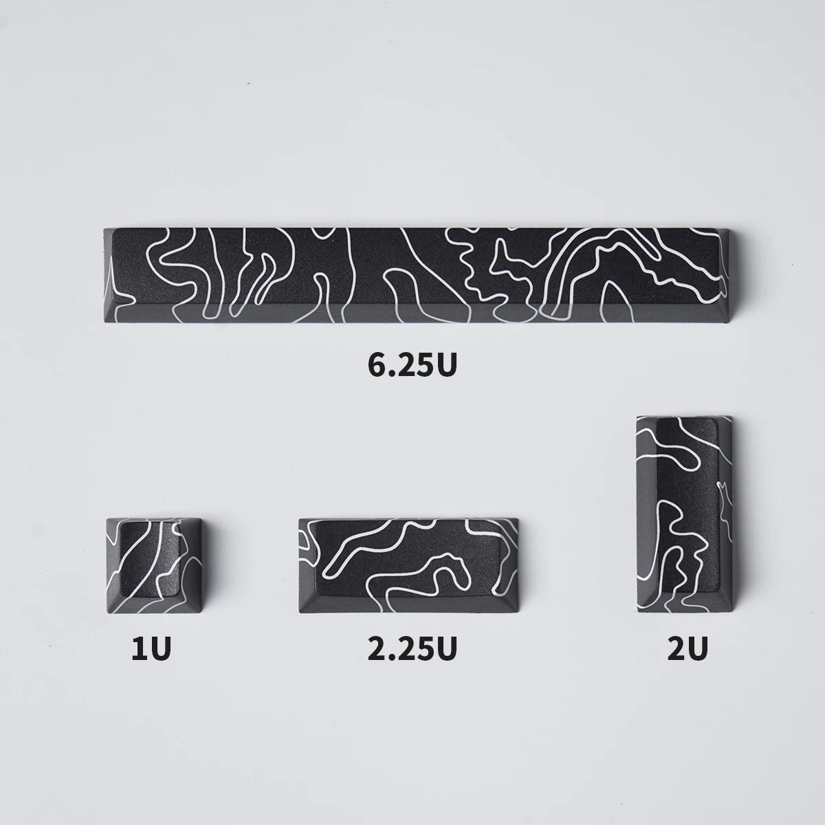 Coral Sea Keycap 4PCS Keycaps Cherry Profile Dye-Sub PBT Keycaps Space Bar 6.25U ESC Enter Custom Keycap for Mechanical Keyboard