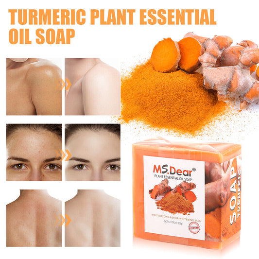 1-5 Tumeric Soap Skin Whitening Dark Spots Lightening Acne Brightening Turmeric