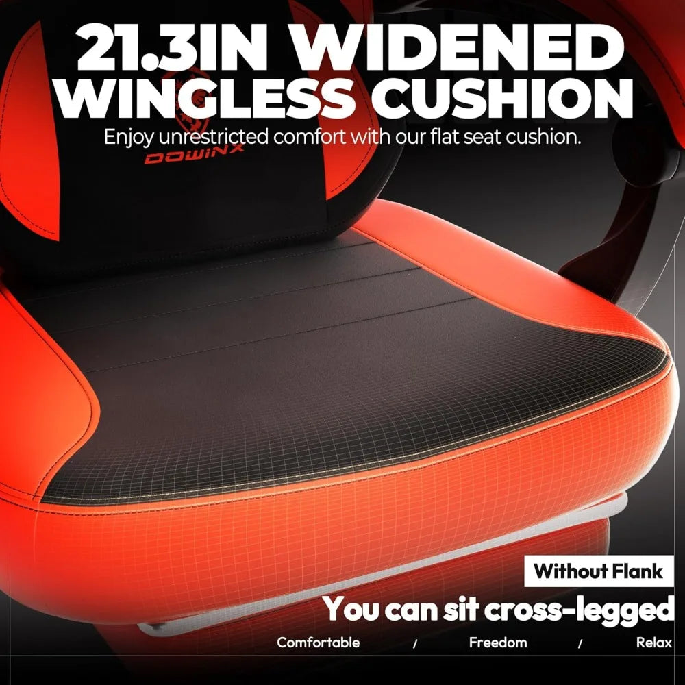 Gaming Chair with Footrest,Big and Tall Game Chair for Heavy People, Gamer Chair with Massage Lumbar Support,Ergonomic Computer