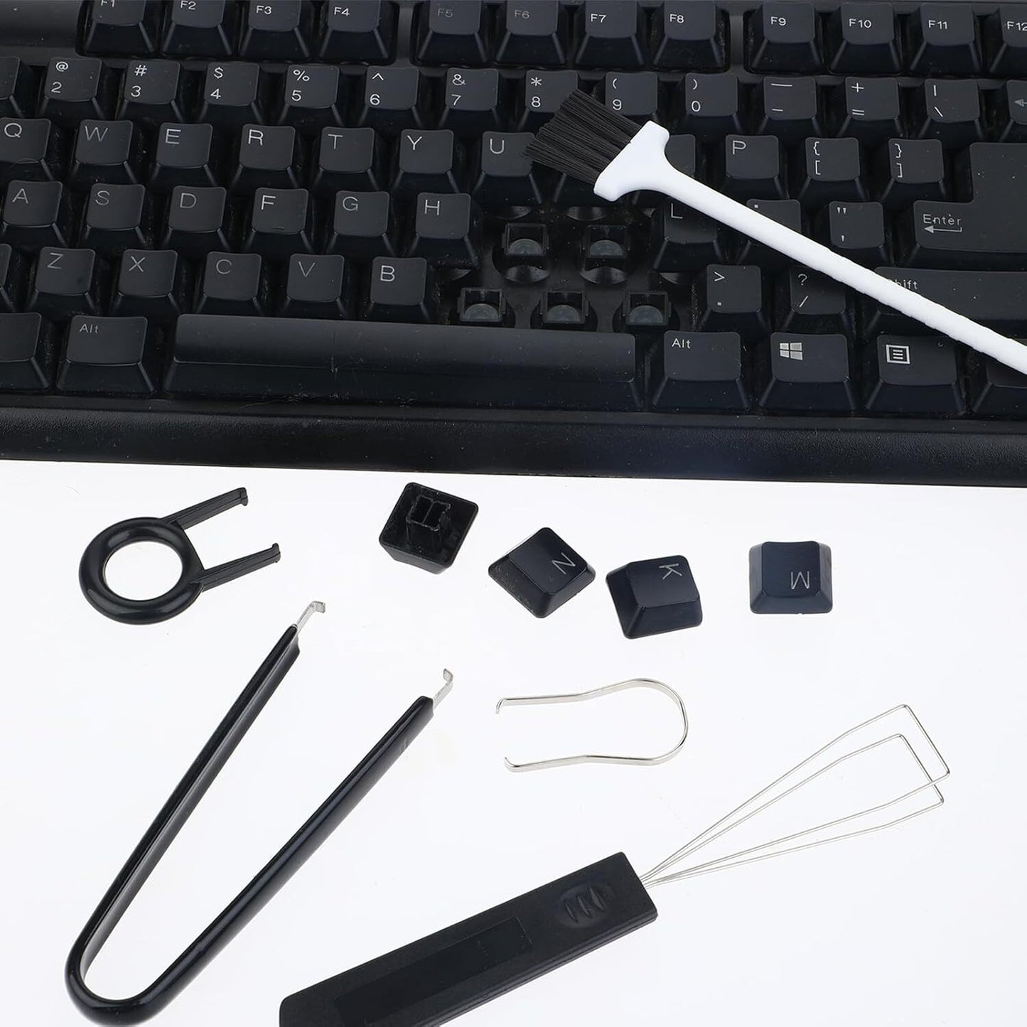 Keycap Removal Tool, 7 Pcs Keycap Puller Kit Stainless Steel Keyboards Switch Pu