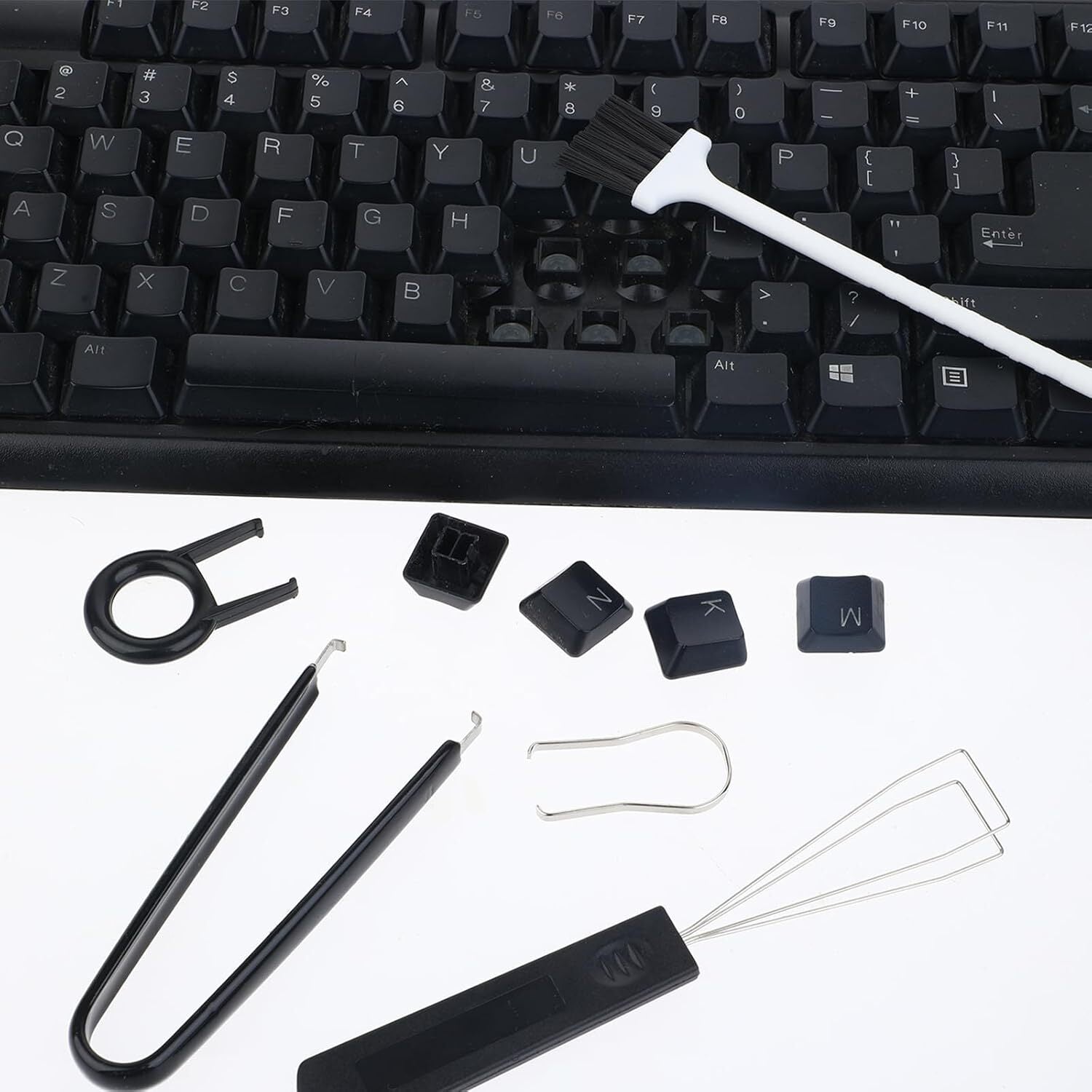 Keycap Removal Tool, 7 Pcs Keycap Puller Kit Stainless Steel Keyboards Switch Pu
