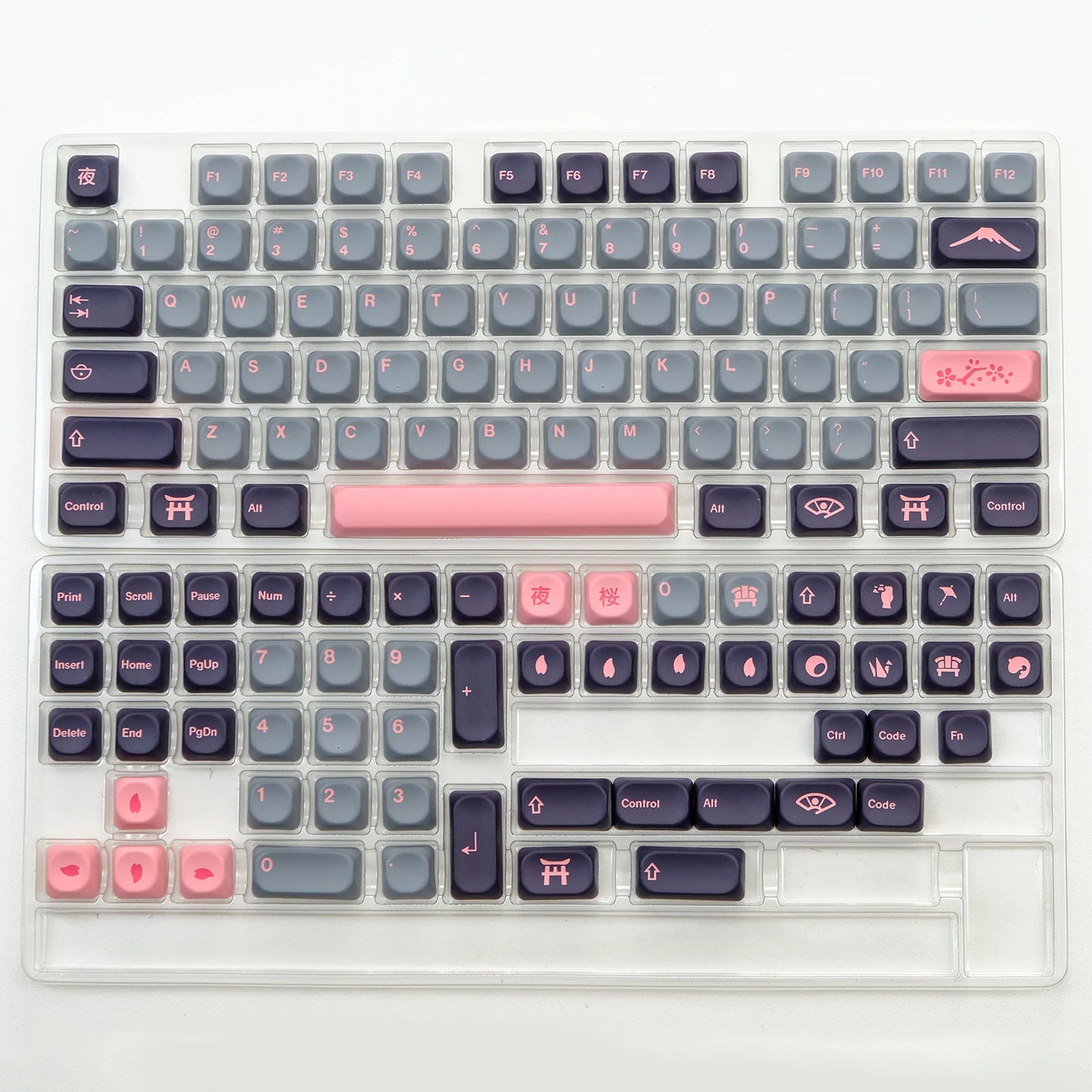 KOA Profile Gummy Bears Keycap PBT Custom Korean Keycaps for Mechanical Keyboard Game Cute 141 Keys Caps ISO 7U Space Bar