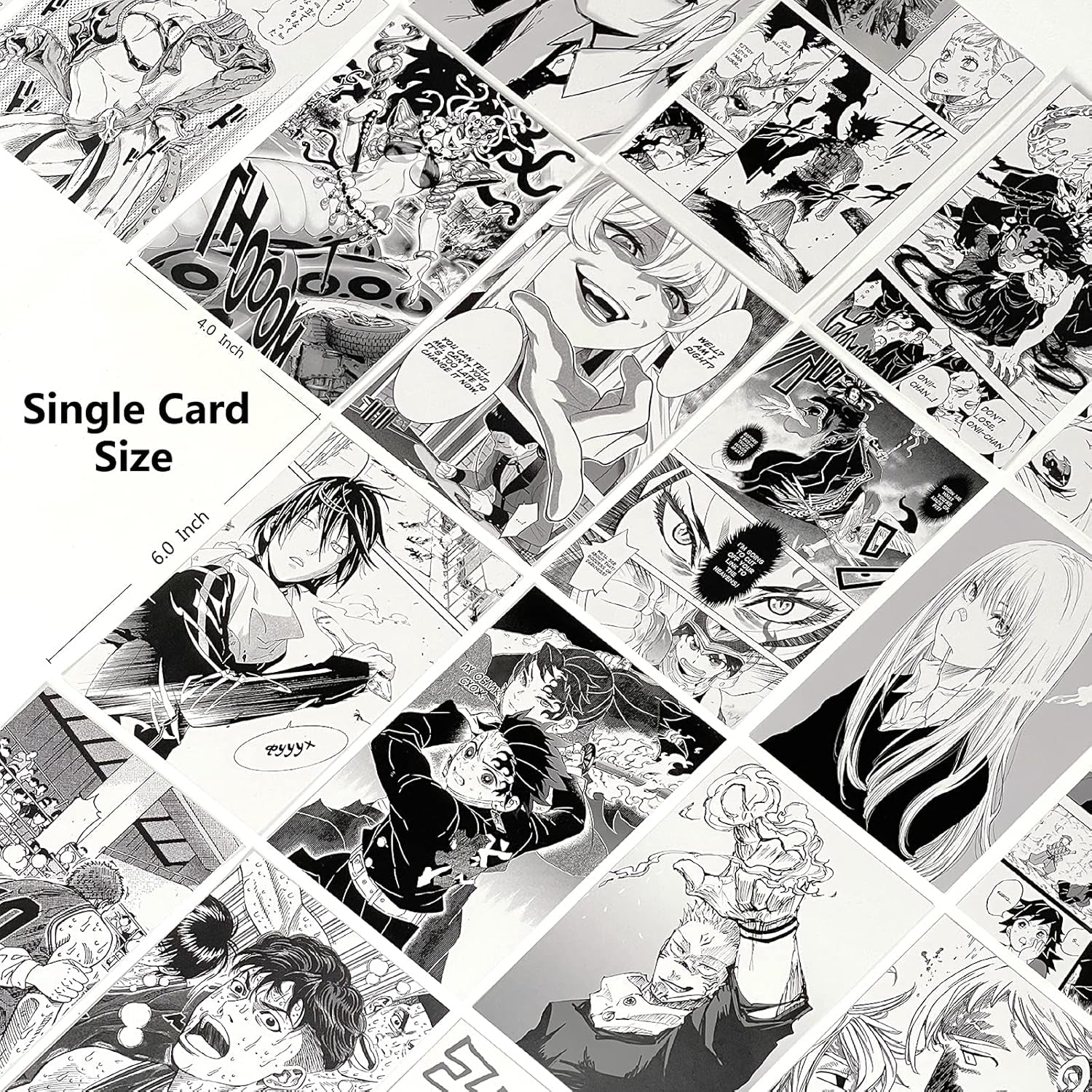 50 Pcs Anime Wall Collage Kit Aesthetic Pictures, Wall Collage Kit Black and White,Manga Wall Collage,Anime Posters,Anime Room Decor for Bedroom,My Hero Academia Posters 4X6 Inch Photo Collage Kit