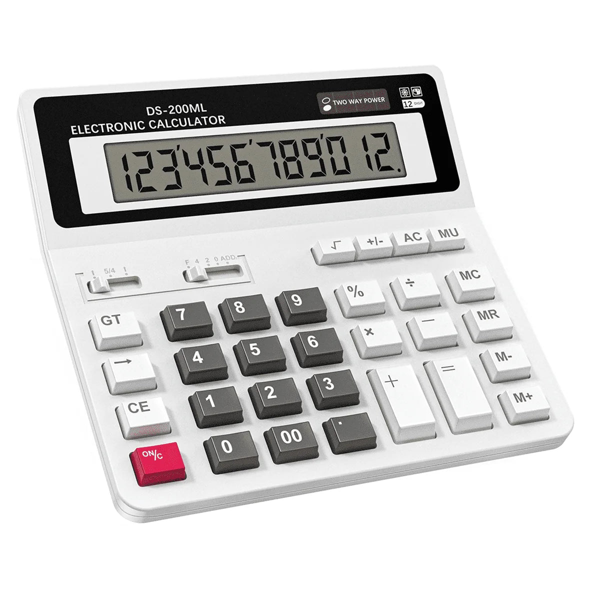 Scientific Calculator with Erasable Writing Board，10-Digit LCD Display Foldable Desk Calculator, 2 Line Physics Calculator for School Students, Financial, Office, Business, Engineering