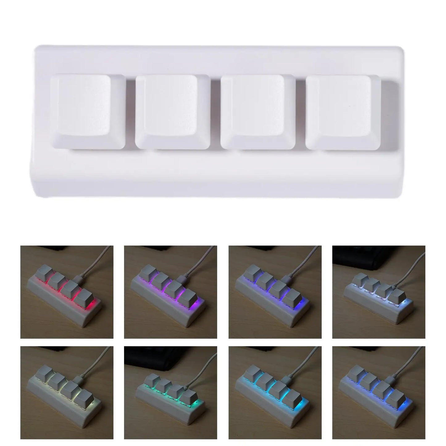 Portable Mini 4 Keysfunction Keyboard Programmable Keys Copy and Paste DIY Shortcut Keyboard Mechanical Keyboard Gaming Keyboard
