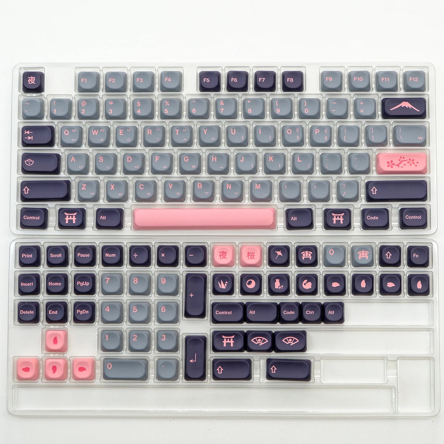 KOA Profile Gummy Bears Keycap PBT Custom Korean Keycaps for Mechanical Keyboard Game Cute 141 Keys Caps ISO 7U Space Bar