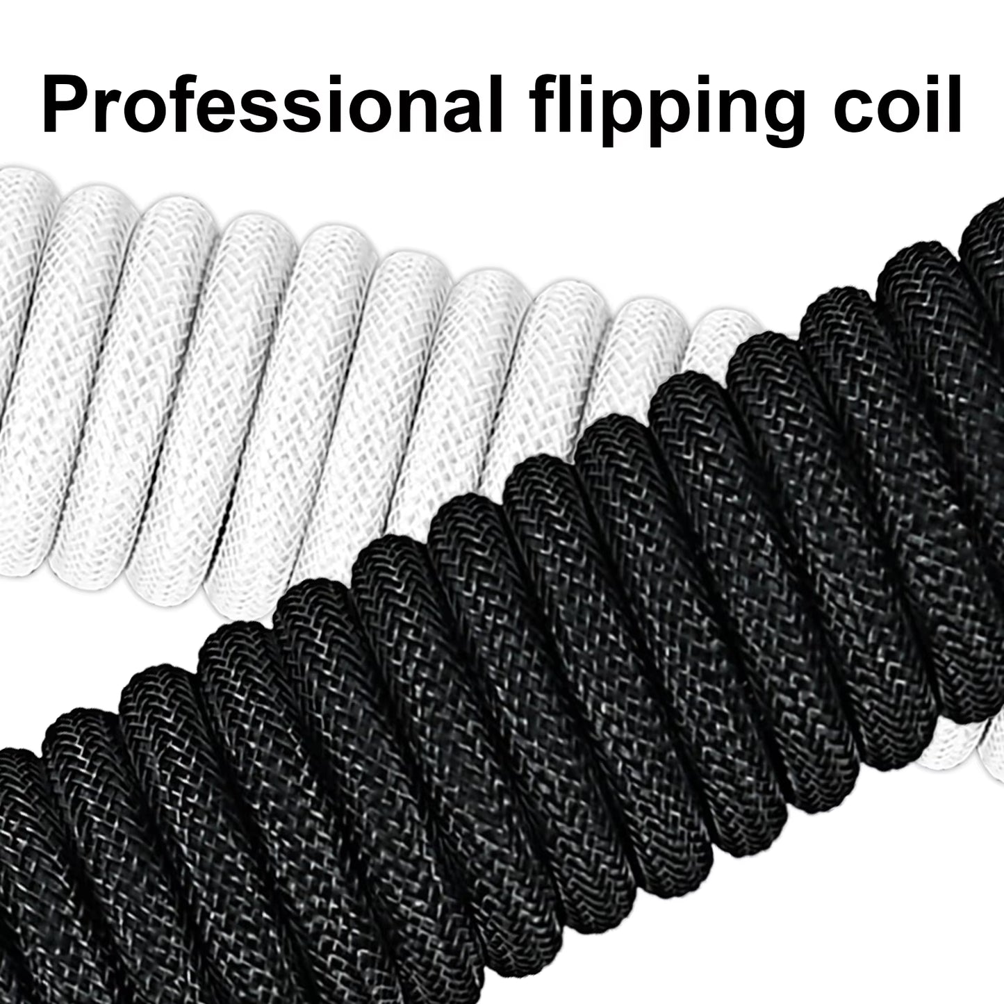 New Custom Type C Mechanical Keyboard Coiled Cable USB Mechanical Keyboard Spring Wire Desktop Computer Aviation Connecto