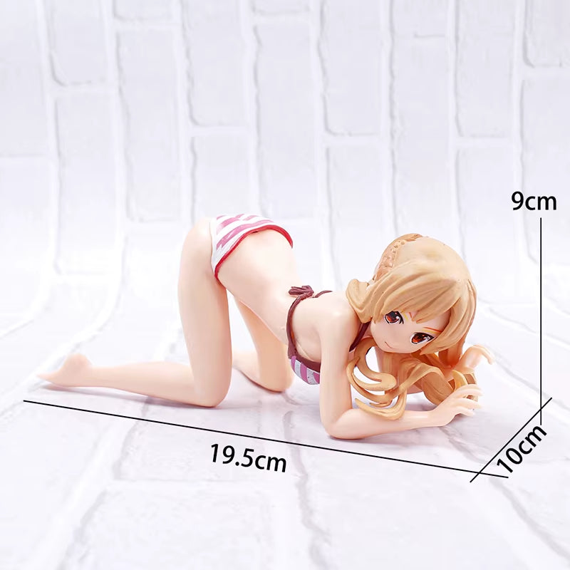 Car Phone Holder Bikini Beach Girl Cartoon Anime Cute Kanako Chest Shaking Ornaments Car Dashboard Decoration Interior