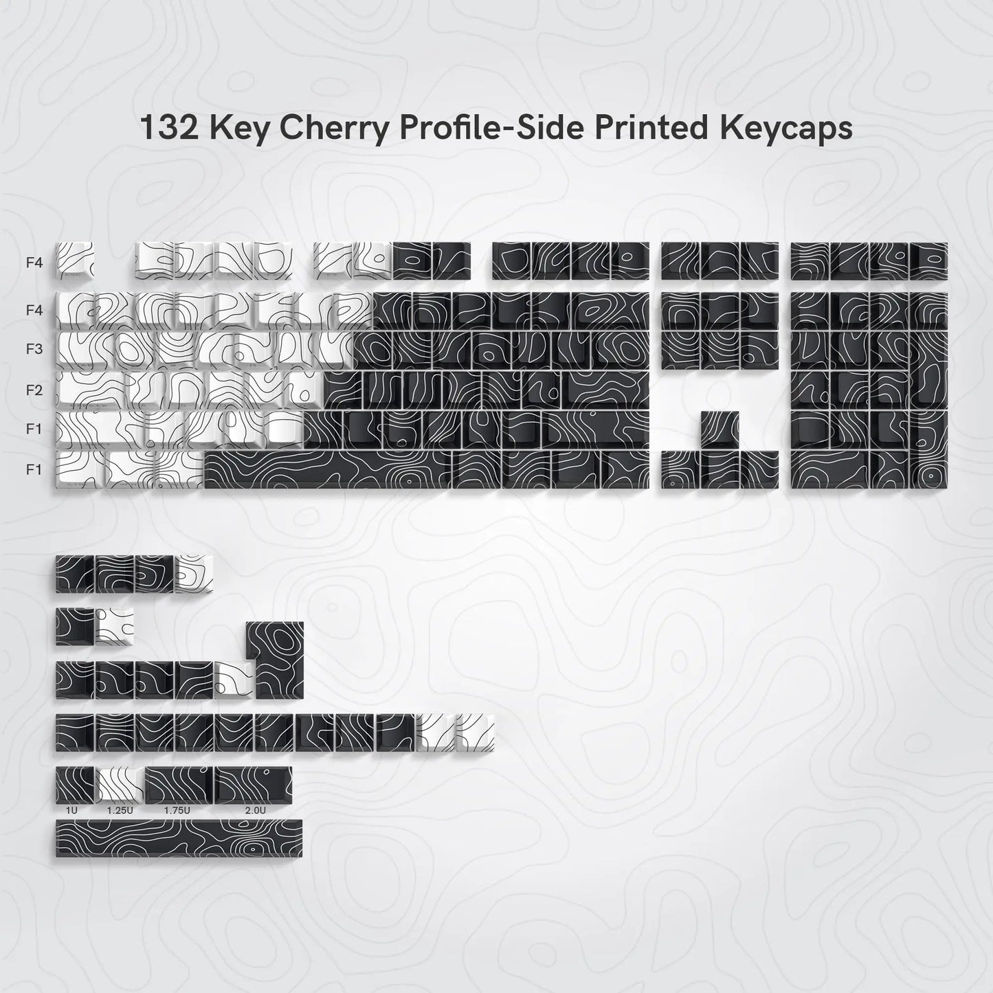 130 Keys Pink Cat Shine through Keycaps Dye Sub Side Print PBT Keycaps Cherry Profile for Cherry Gateron MX Switches Keyboard
