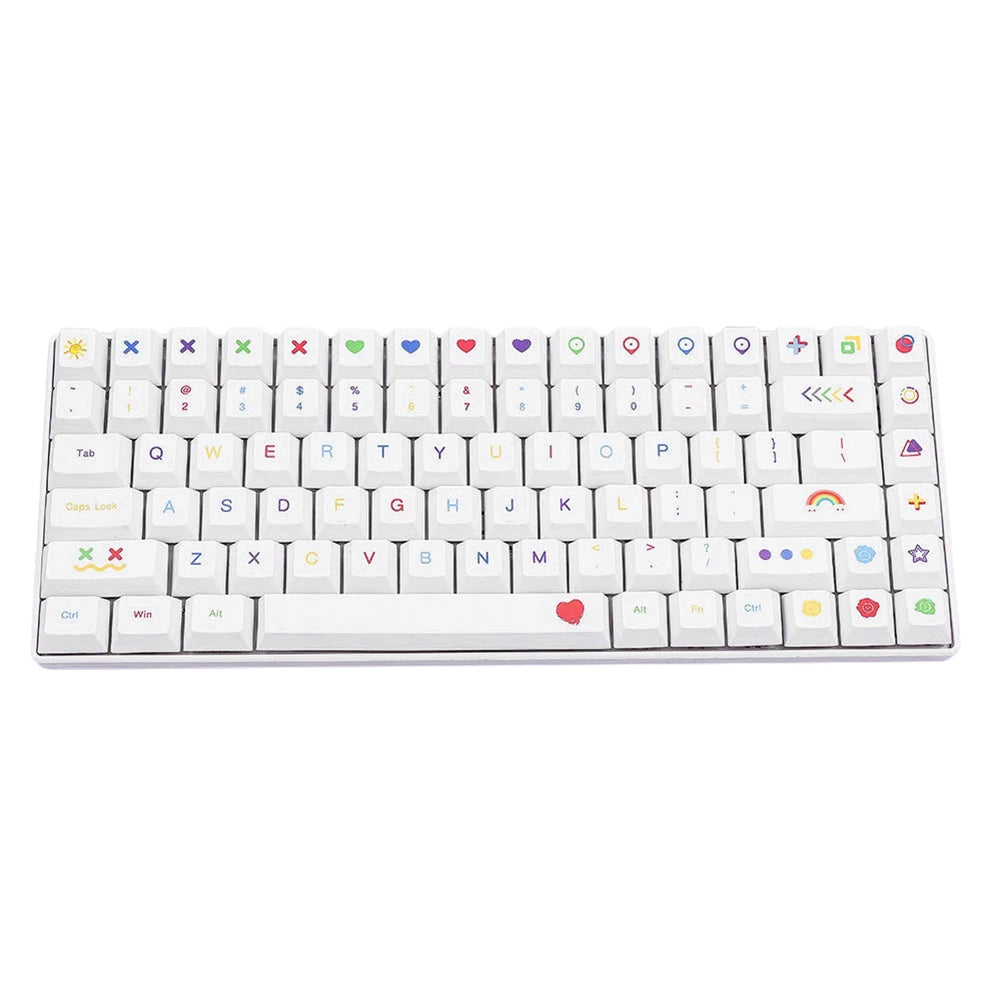 Keyboard Replacement Key Cap PBT Dye Sublimation Mechanical Keyboard Keycap Ergonomic Keyboard Accessories 126/127/134Keys