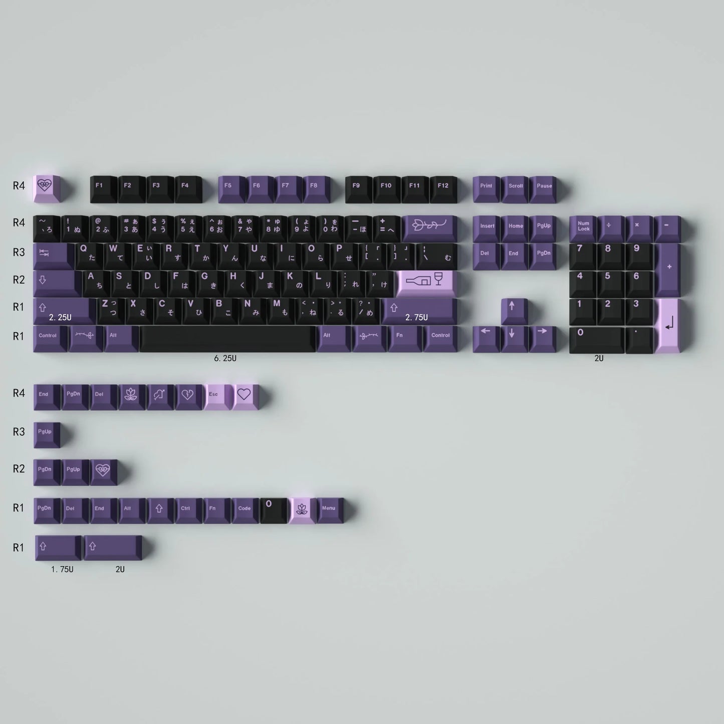 GMK Clones Mecha-01 EVA Custom PBT Keycap DYE-SUB Keycap Cherry Profile English Keycaps for MX Switch Mechanical Keyboard Keycap