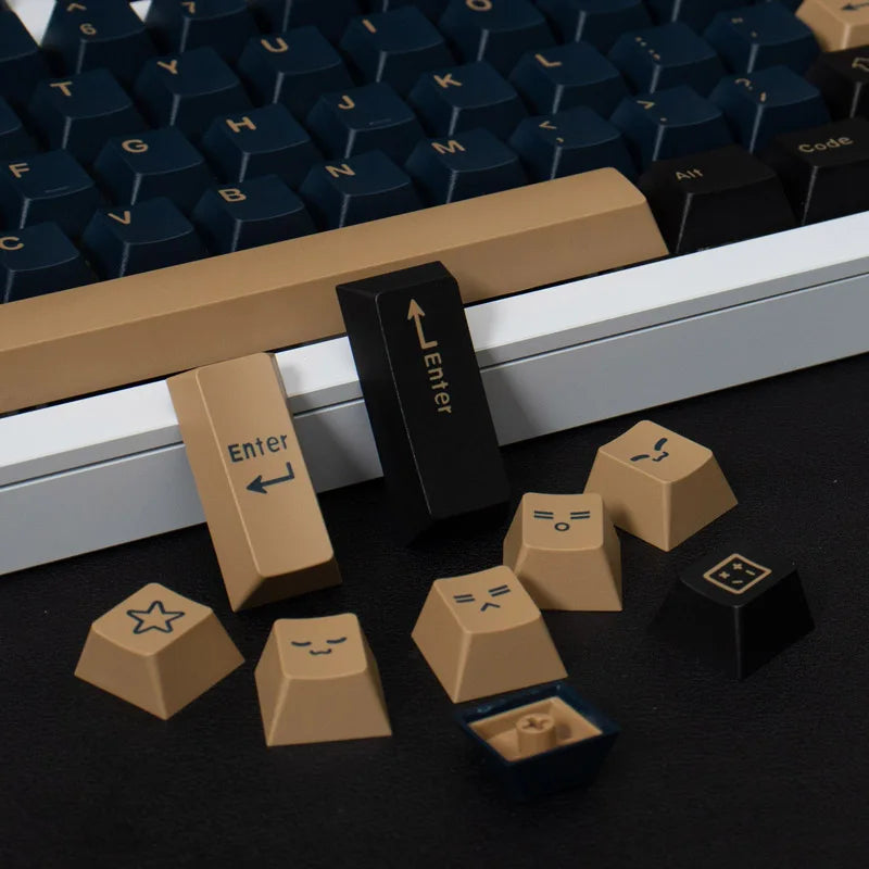 Double Shot Keycaps Pbt GMK JTK Clone Big Set Keycaps 7U Alice Split Space Bars ISO ANSI Layout for Mechanical Keyboard Wooting