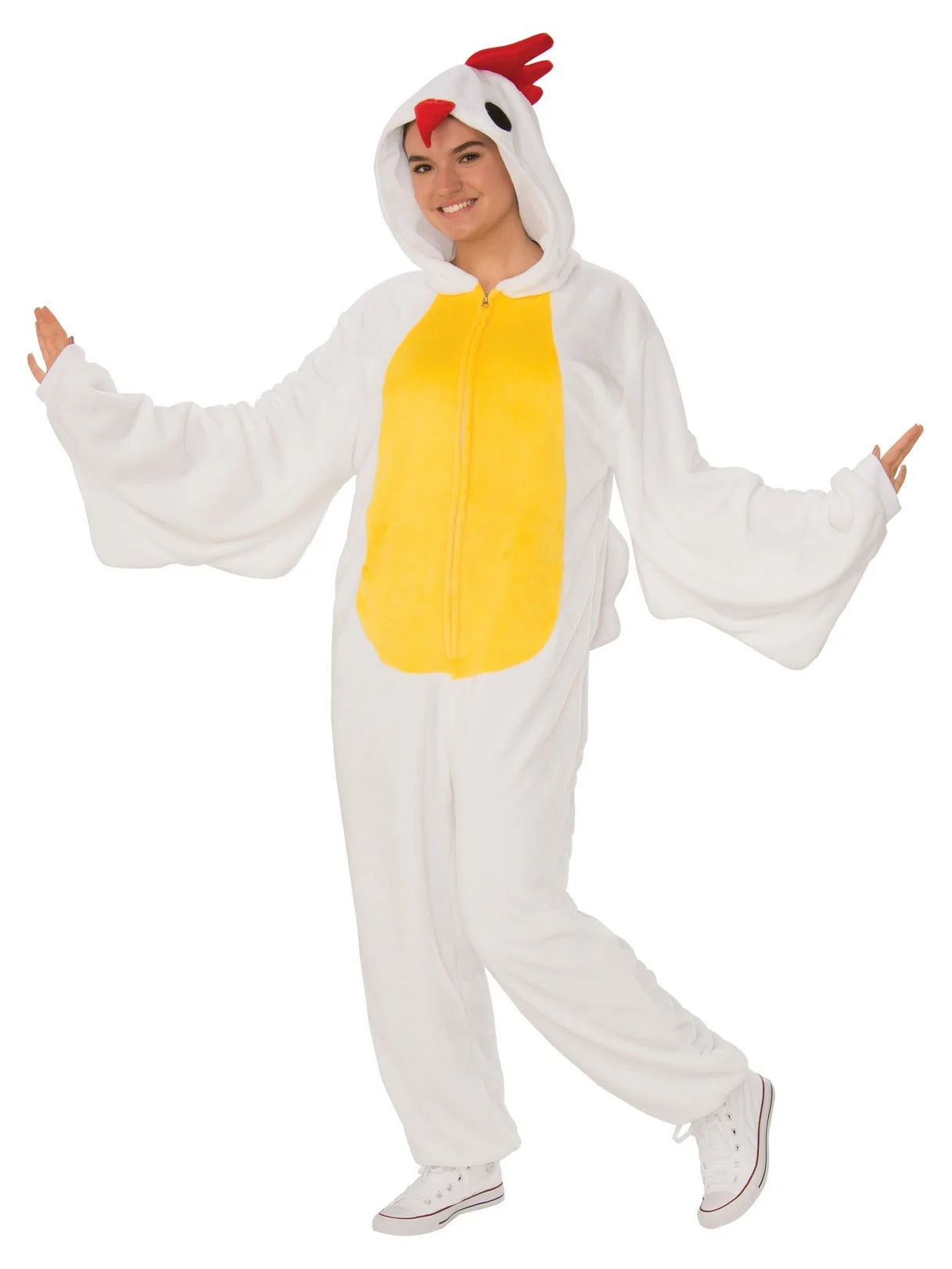 Rubies Clucking Chicken Comfy Wear Costume for Adults, Unisex Large/Xl