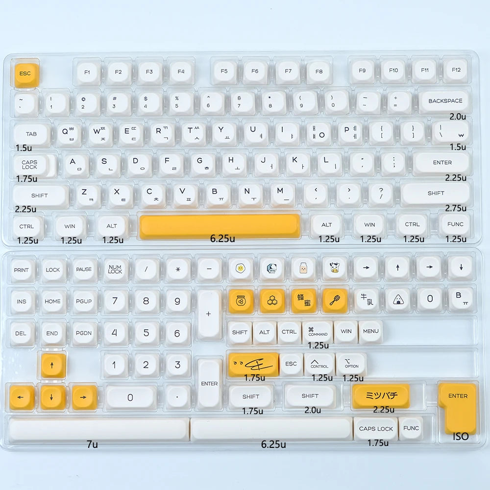139 Keys/Set GMK 9009 Keycaps PBT KOA Profile Retro Keycap for Mechanical Keyboard Gaming ISO Keys MX Switch 7U Space Bar