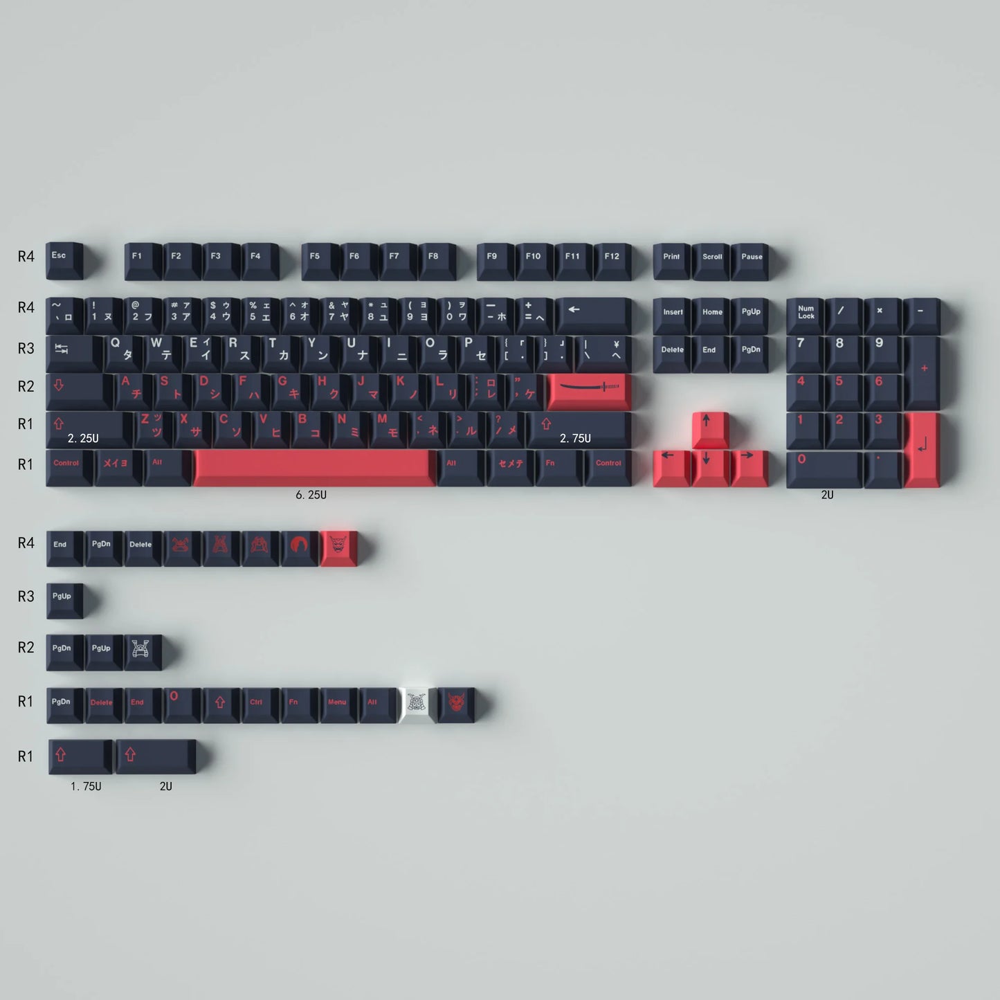 GMK Clones Mecha-01 EVA Custom PBT Keycap DYE-SUB Keycap Cherry Profile English Keycaps for MX Switch Mechanical Keyboard Keycap