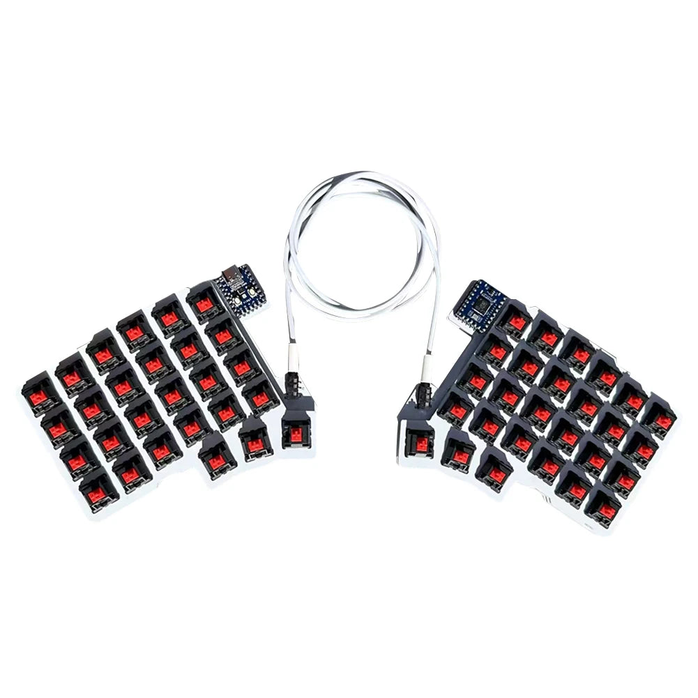 Split Keyboard Wired Ergonomics Keyboard Hot Swap Left Right Hand Keyboard Split-Layout Keyboard Customized PC Gamer Accessories