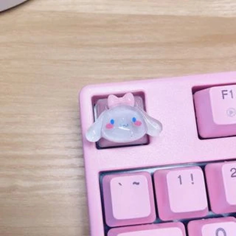 DIY Keycap Cute Cartoon Melody Coolomey Translucent Cross Mechanical Keyboard ESC Base Translucent Keycap