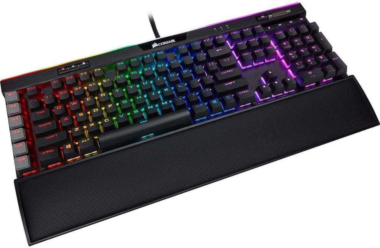 Corsair K95 RGB Platinum XT Mechanical USB Gaming Keyboard, Backlit RGB LED, Cherry MX RGB Brown, Black