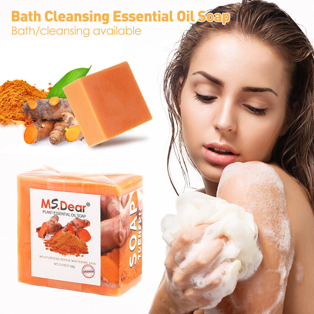 1-5 Tumeric Soap Skin Whitening Dark Spots Lightening Acne Brightening Turmeric