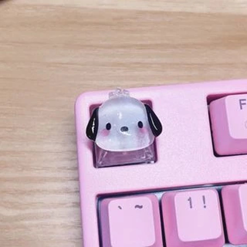 DIY Keycap Cute Cartoon Melody Coolomey Translucent Cross Mechanical Keyboard ESC Base Translucent Keycap