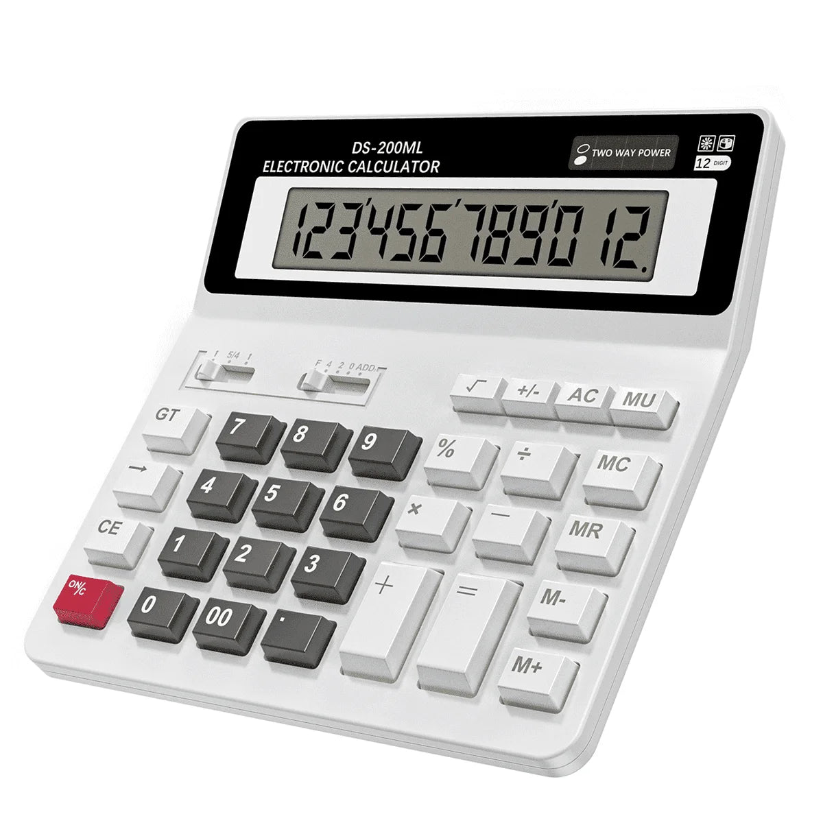 Desktop Scientific Calculator with Erasable Writing Board, 10-Digit LCD Display Foldable Desk Calculator, 2 Line Physics Calculator for School Students, Financial, Office, Business, Engineering