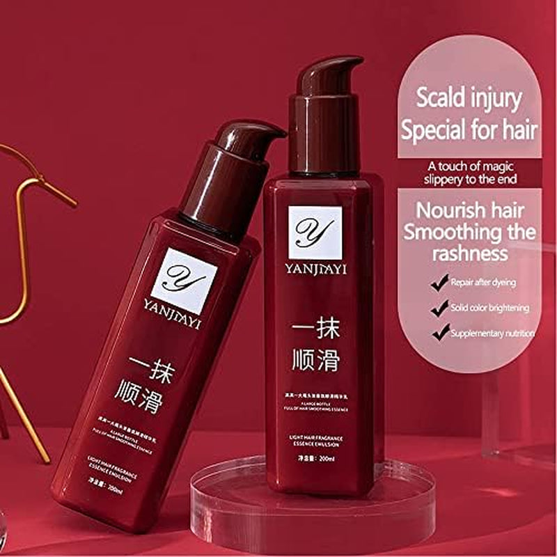 YANJIAYI Leave-In Conditioner, 6.76 Fl Oz, Advanced Keratin Conditioner, Hair Smoothing Leave-In Hair Mask, Nourishing Hair Conditioner, Anti-Frizz for Curly, Dry, Damaged Hair