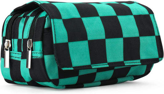 Anime Pencil Case, Cute Kawaii Large Capacity Pencil Pouch Holder, Green