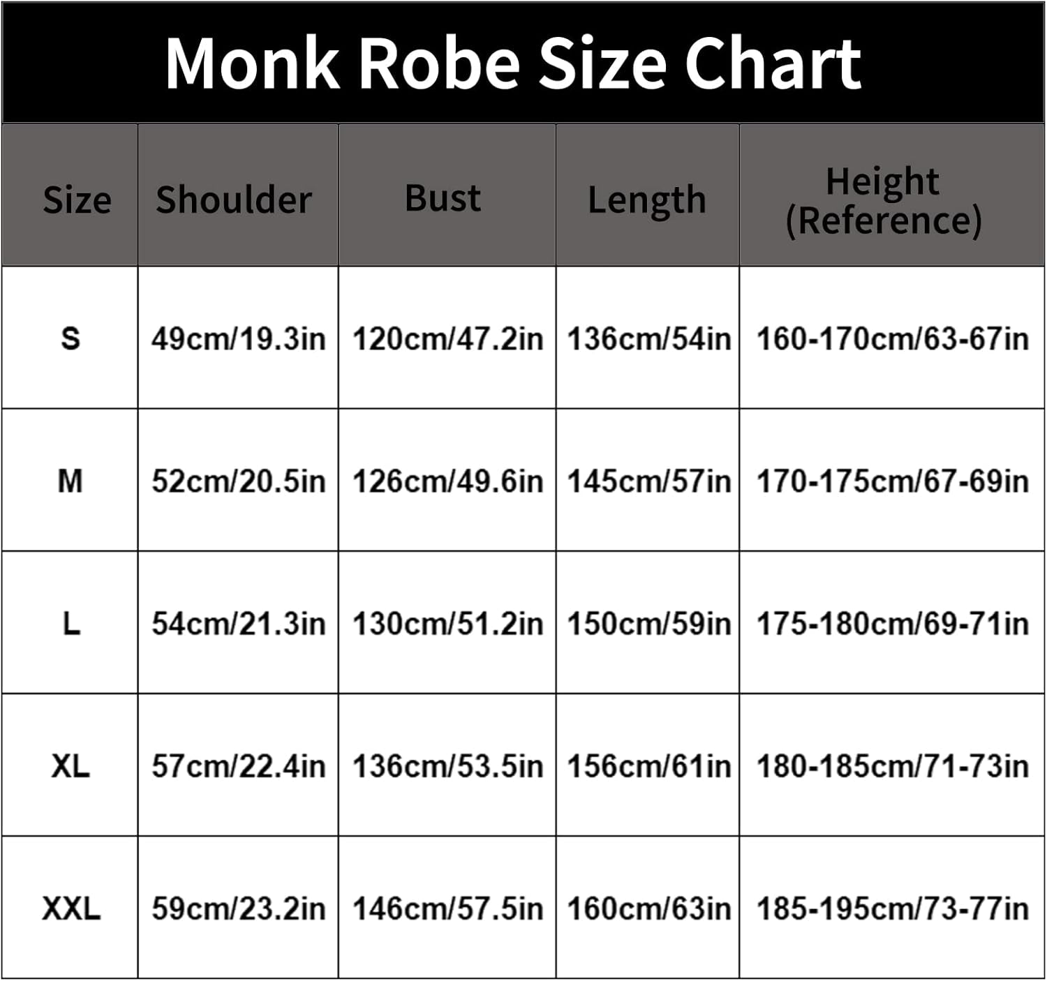 Myir JUN Monk Robe Medieval Friar Monk Priest Hooded Robe Cloak Halloween Tunic Hooded Uniform Monk Costume Cosplay Costume