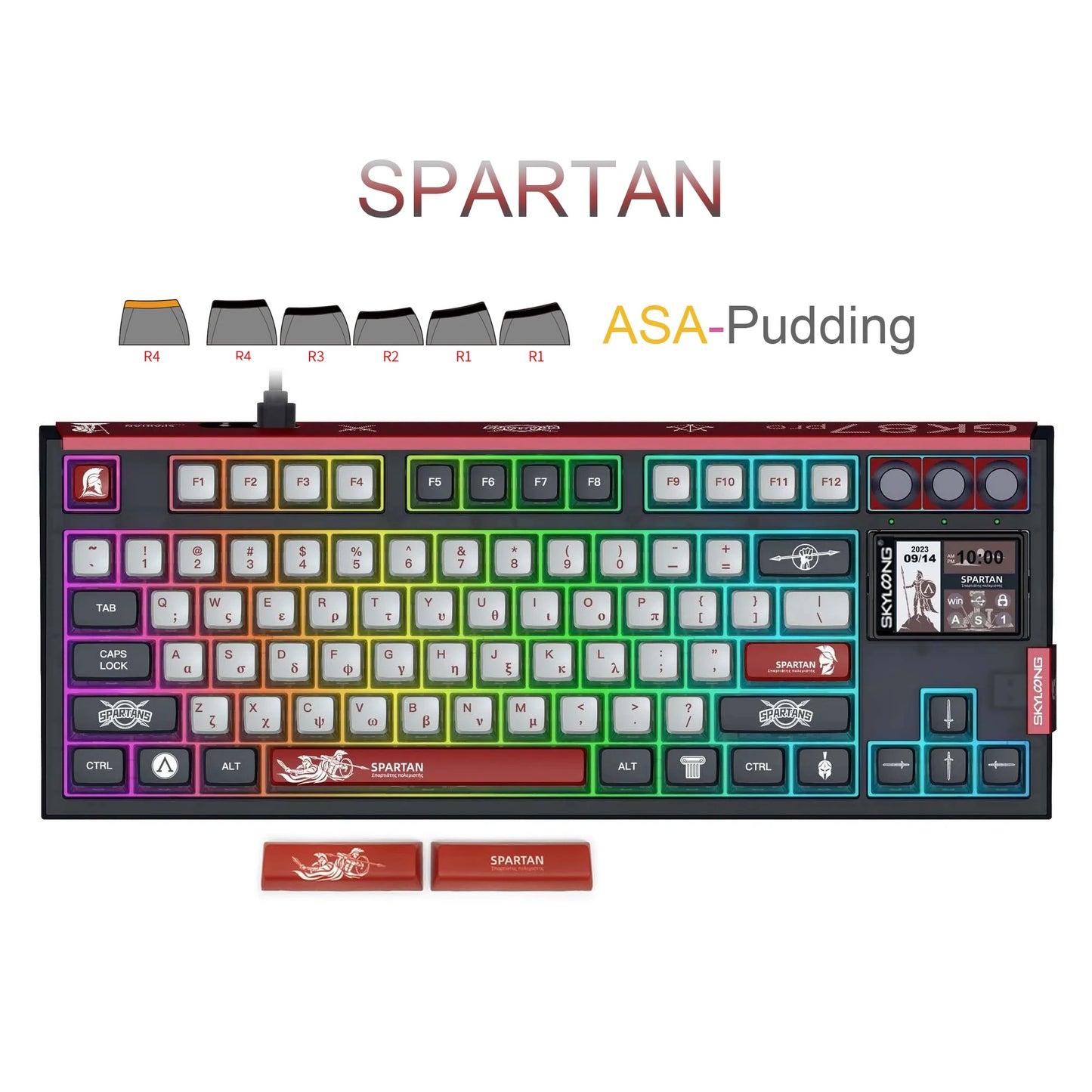 SKYLOONG GK87 Pro 3-Mode Wireless Mechanical Keyboard 8000Hz Hot-Swappable 2-Inch RGB Screen Custom Low Latency Game Keyboard